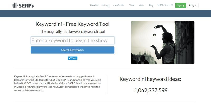 Keywordini - Free Keyword Tool